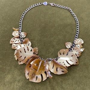Tatty Devine leaf necklace